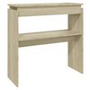 vidaXL Table console ch&ecirc;ne sonoma 80x30x80 cm bois d'ing&eacute;nierie