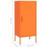 vidaXL Armoire de rangement Orange 42,5x35x101,5 cm Acier