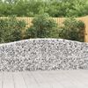 vidaXL Panier de gabions arqu&eacute; 400x50x80/100 cm Fer galvanis&eacute;