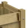 vidaXL Jardini&egrave;res 2 pcs avec pieds bois de pin impr&eacute;gn&eacute;