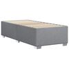 vidaXL Cadre de lit sans matelas gris clair double tissu