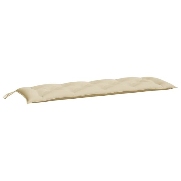 vidaXL Coussin de banc de jardin beige 150x50x7 cm tissu oxford