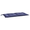 vidaXL Coussins de banc de jardin lot de 2 bleu marine tissu oxford