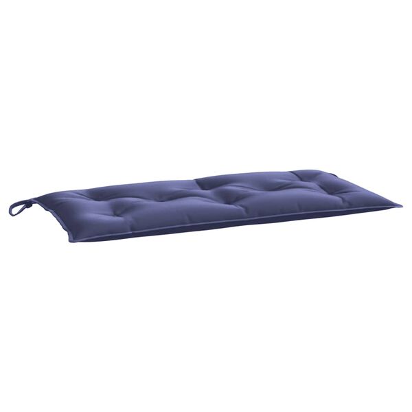vidaXL Coussins de banc de jardin lot de 2 bleu marine tissu oxford