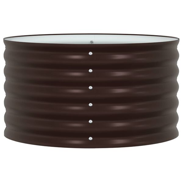 vidaXL Lit sur&eacute;lev&eacute; Marron 80 x 80 x 44 cm Acier