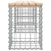 vidaXL Banc de jardin design de gabion 203x31x42 cm bois massif de pin