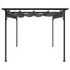 vidaXL Pergola avec toit r&eacute;tractable anthracite 3x3 m acier 180 g/m&sup2;