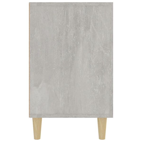 vidaXL Buffet gris b&eacute;ton 100x36x60 cm bois d'ing&eacute;nierie
