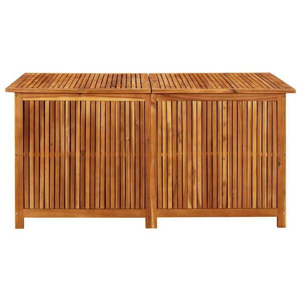 vidaXL Bo&icirc;te de rangement de jardin 150x80x75 cm Bois d'acacia solide