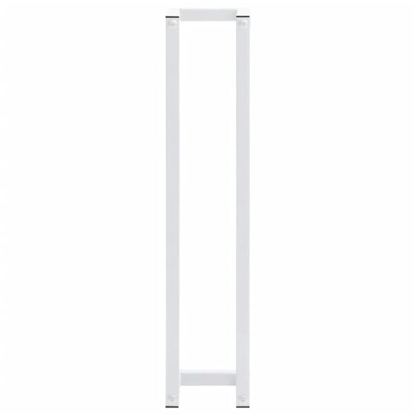 vidaXL Porte-serviette Blanc 12,5x12,5x60 cm Acier