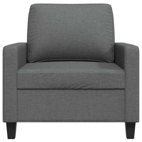 vidaXL Fauteuil Gris fonc&eacute; 60 cm Tissu