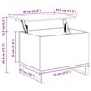 vidaXL Table basse Noir 60x44,5x45 cm Bois d'ing&eacute;nierie