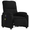 vidaXL Fauteuil inclinable de massage &eacute;lectrique noir tissu microfibre