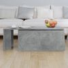 vidaXL Table basse gris b&eacute;ton 150x50x35 cm bois d'ing&eacute;nierie