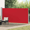 vidaXL Auvent lat&eacute;ral r&eacute;tractable 160 x 500 cm Rouge