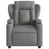 vidaXL Fauteuil inclinable de massage gris fonc&eacute; tissu
