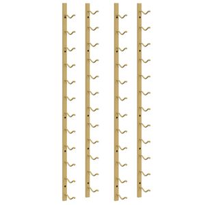 vidaXL Casier &agrave; vin mural pour 12 bouteilles 2 pcs Dor&eacute; Fer