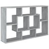 vidaXL Étagère murale Sonoma gris 85x16x52,5 cm Bois d'ingénierie