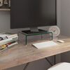 vidaXL Meuble TV/pour moniteur 40x25x11 cm verre transparent