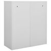 vidaXL Armoire de bureau Gris clair 90x40x102 cm Acier