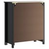 vidaXL Armoire de salle de bain BERG noir 69,5x34x80 cm pin massif