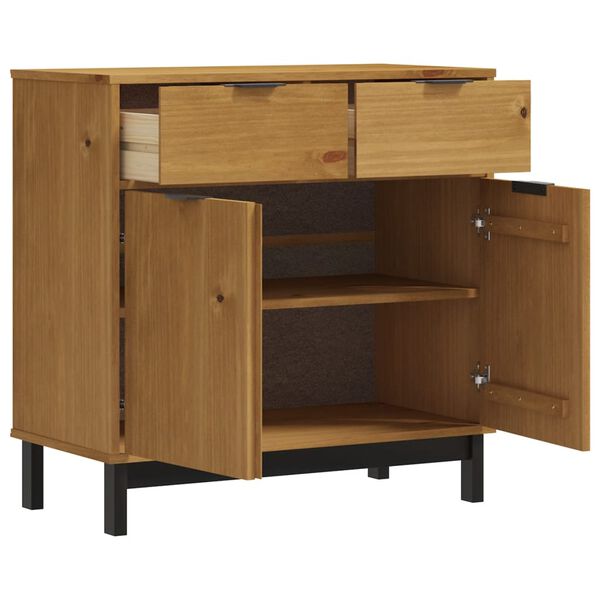 vidaXL Buffet FLAM 80x40x80 cm bois massif de pin