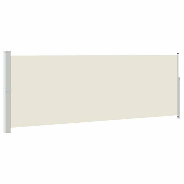 vidaXL Auvent lat&eacute;ral r&eacute;tractable 160 x 500 cm Cr&egrave;me