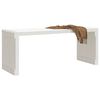 vidaXL Banc de jardin extensible blanc 212,5x40,5x45cm bois massif pin