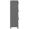 vidaXL Armoire à chaussures HAMAR Gris foncé 59,5x35x117 cm Pin massif