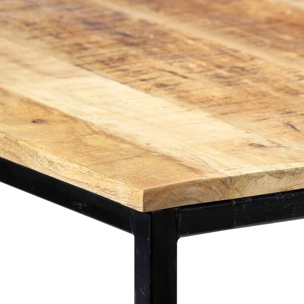 vidaXL Table à manger 140x70x75 cm Bois de manguier massif brut