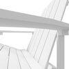 vidaXL Chaise Adirondack de jardin PEHD Blanc