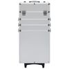vidaXL Chariot de maquillage Aluminium Argenté