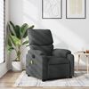 vidaXL Fauteuil inclinable de massage gris foncé tissu