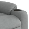 vidaXL Fauteuil inclinable de massage gris clair tissu
