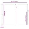 vidaXL Auvent lat&eacute;ral r&eacute;tractable beige 160x600 cm