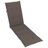 vidaXL Chaise longue d'ext&eacute;rieur repose-pied et coussin Acacia solide
