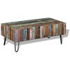 vidaXL Table basse Bois massif de r&eacute;cup&eacute;ration 100x50x38 cm