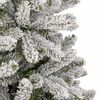 vidaXL Sapin de No&euml;l artificiel &agrave; charni&egrave;res avec neige floqu&eacute;e 180 cm