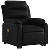 vidaXL Fauteuil inclinable de massage noir similicuir