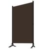 vidaXL Cloison de s&eacute;paration 3 panneaux Marron 260x180 cm