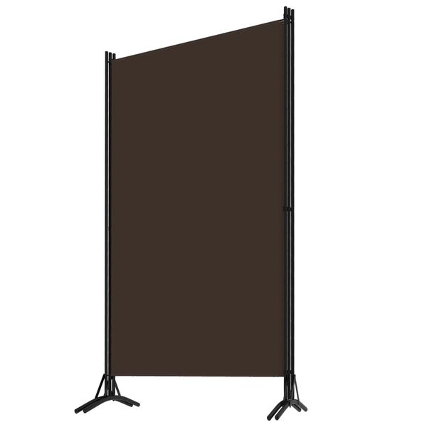 vidaXL Cloison de s&eacute;paration 3 panneaux Marron 260x180 cm