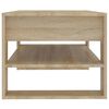 vidaXL Table basse ch&ecirc;ne sonoma 102x55x45 cm bois d'ing&eacute;nierie