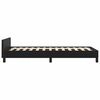 vidaXL Cadre de lit sans matelas noir double similicuir