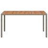 vidaXL Table de Jardin Gris 150 x 90 x 75 cm polyrotin