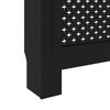 vidaXL Cache-radiateur noir 112x19x81,5 cm MDF
