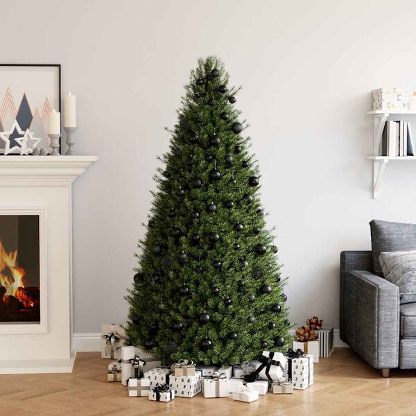 vidaXL Ensemble de boules de No&euml;l 100 pcs Noir