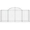 vidaXL Paniers &agrave; gabions arqu&eacute;s 11 pcs 200x50x80/100 cm Fer galvanis&eacute;