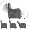 vidaXL Fauteuil inclinable Gris fonc&eacute; Tissu