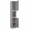 vidaXL Armoire de bain Sonoma gris 32x34x188,5 cm Bois d'ing&eacute;nierie