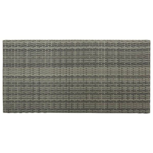 vidaXL Ensemble de bar de jardin 5 pcs et coussins Résine tressée Gris